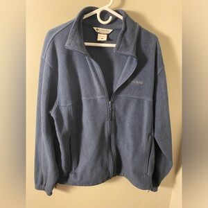 Columbia Blue Fleece zip up jacket Mens Large